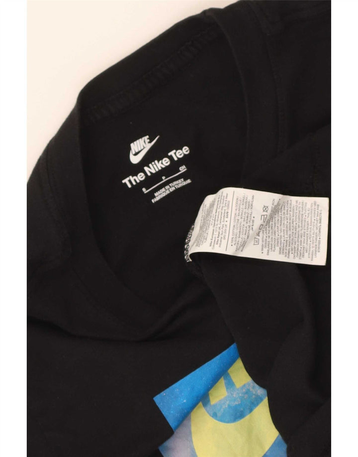 Nike Herren-T-Shirt mit Grafik, Größe S, schwarze Baumwolle