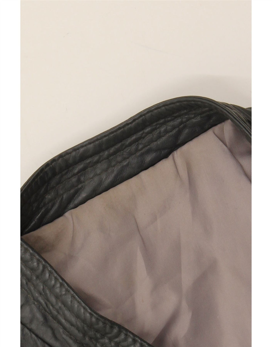 VINTAGE Herren Lederjacke UK 40 Großes graues Leder