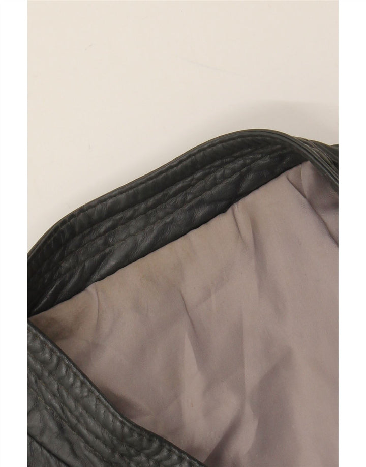 VINTAGE Herren Lederjacke UK 40 Großes graues Leder