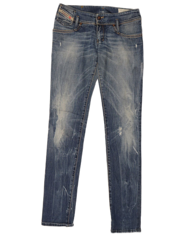Diesel Damen Matic Skinny Jeans W27 L34 Blaue Baumwolle
