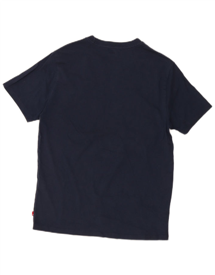 Levi's Herren-T-Shirt mit Grafik, Standard-Passform, mittelmarineblaue Baumwolle
