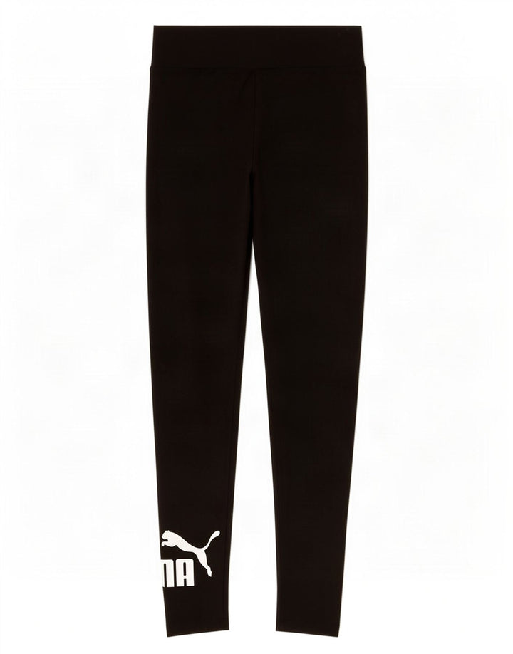 Puma Damen Graphic Leggings UK 12 Medium Schwarz