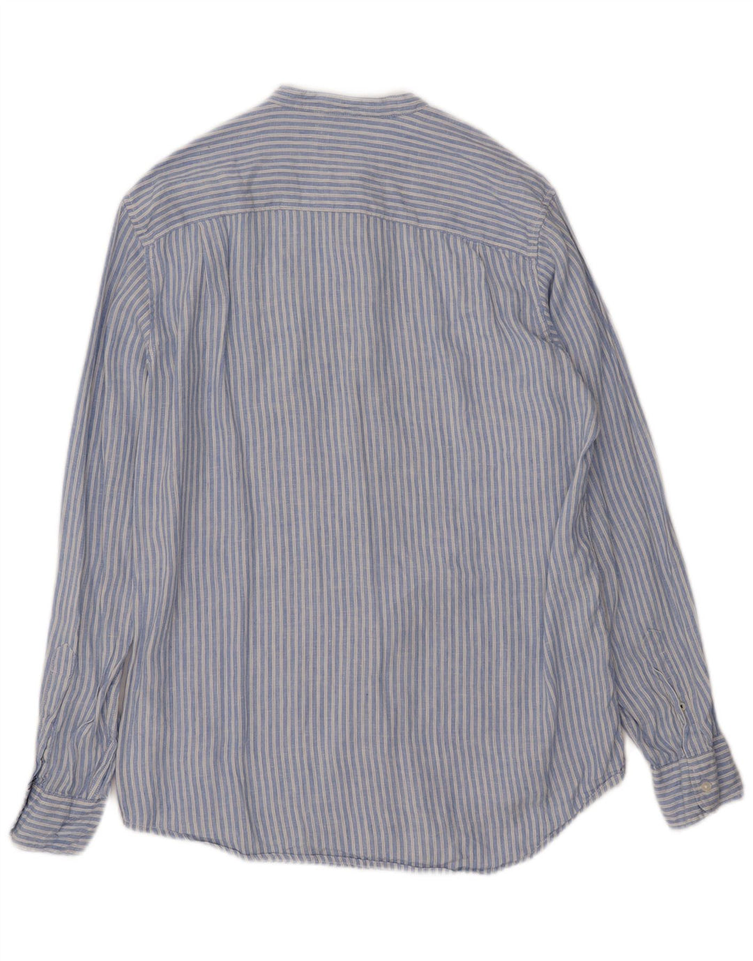 PEPE Jeans Damen-Hemd, normal, UK 10, klein, blau gestreift, Leinen