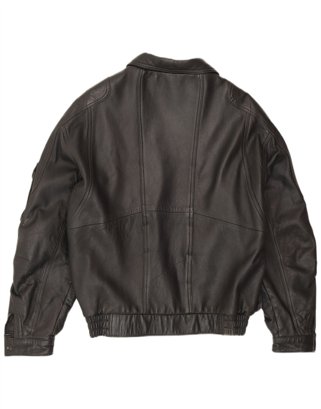 FATIGUE Herren Lederjacke UK 38 Mittelschwarzes Leder