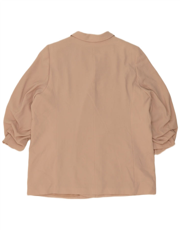 Marks & Spencer Damen-Blazer mit 3/4-Ärmeln, offen, Gr. 24, 4XL, Rosa