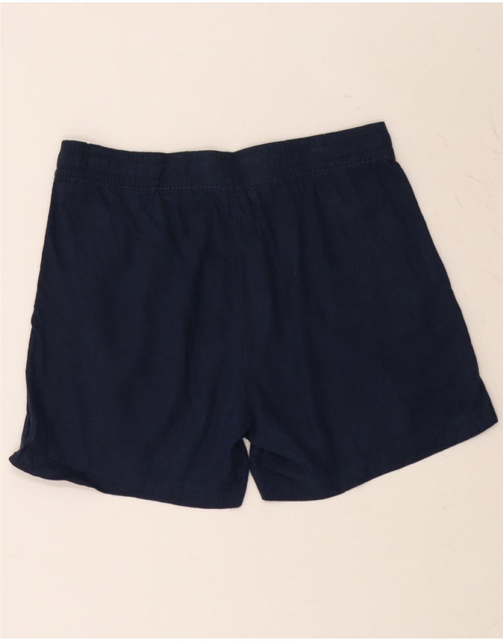NAUTICA Womens Casual Shorts Medium W32 Navy Blue Linen Vintage Nautica and Second-Hand Nautica from Messina Hembry 