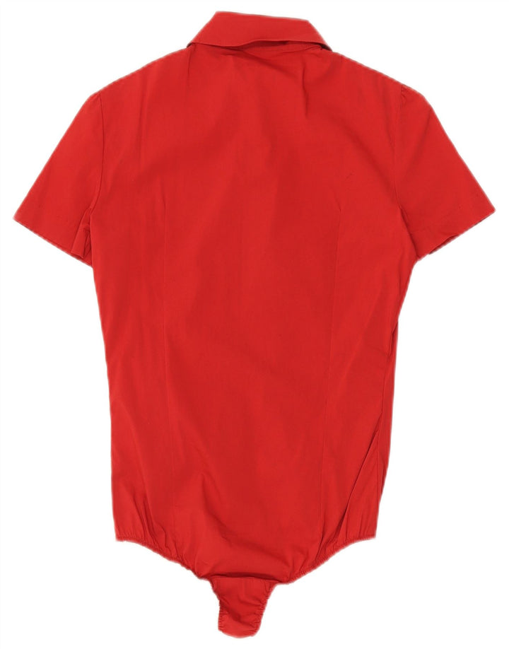 Cesare Paciotti 4US Damen-Hemd-Body, IT 40, kleine rote Baumwolle