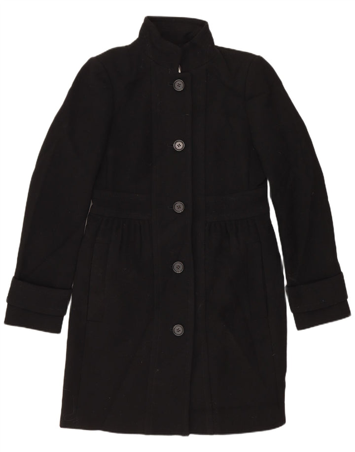J. CREW Damenmantel US 2 XS Schwarzes Nylon