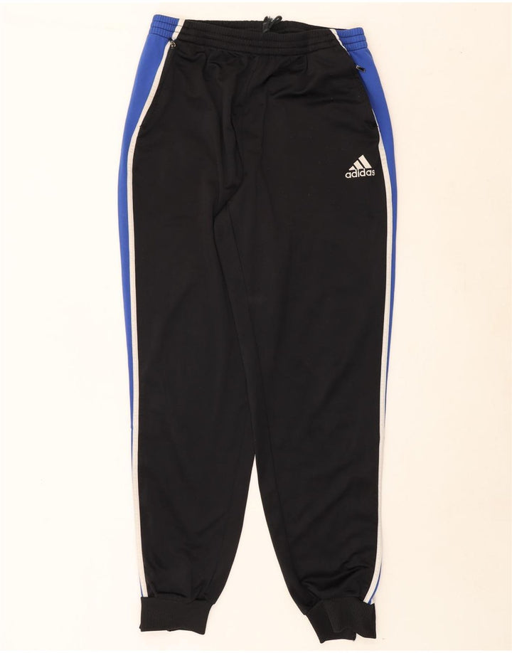 ADIDAS Mens Tracksuit Trousers Joggers Large Black Colourblock Vintage Adidas and Second-Hand Adidas from Messina Hembry 