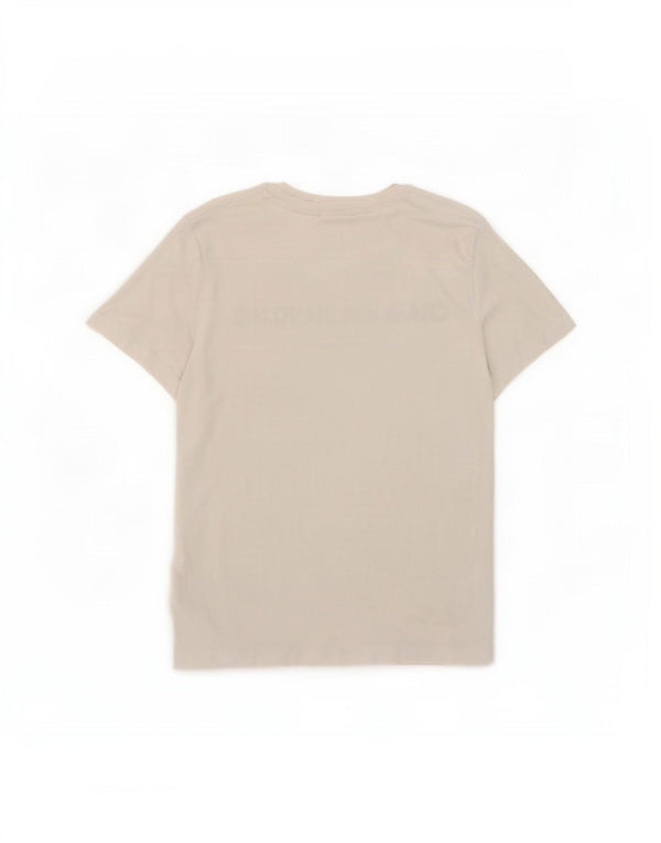 Calvin Klein Jeans Herren-T-Shirt mit Grafik, Größe L, aus weißer Baumwolle