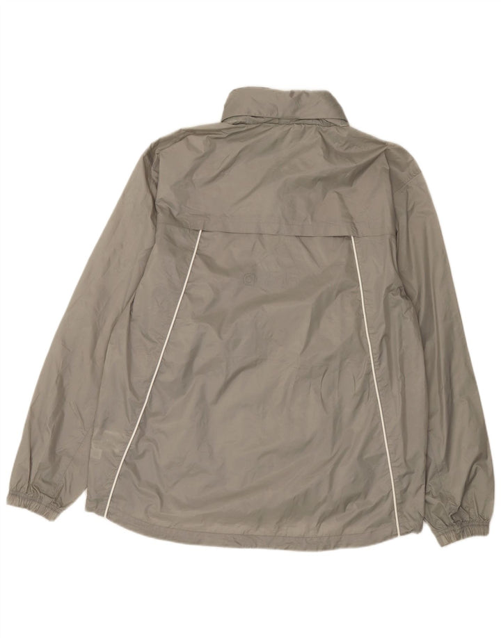 Adidas Herren Regenjacke UK 38 Mittelgraues Nylon