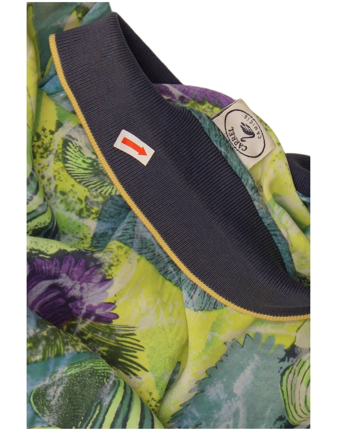 CARREL Herren-Kurzarmhemd mit abstraktem Muster, klein, mehrfarbig