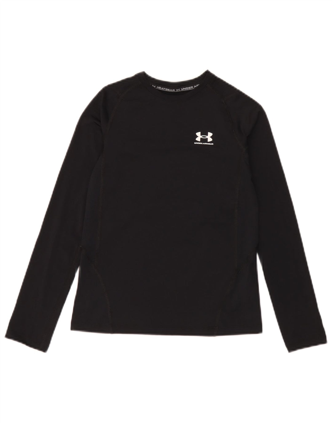 Under Armour Jungen Heat Gear Top Langarm 9–10 Jahre Medium Schwarz