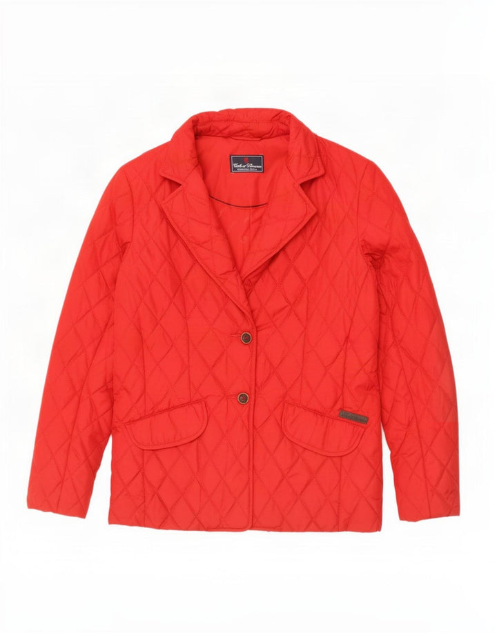 Conte of Florence Damen Steppjacke IT 42 Mittelrotes Polyamid