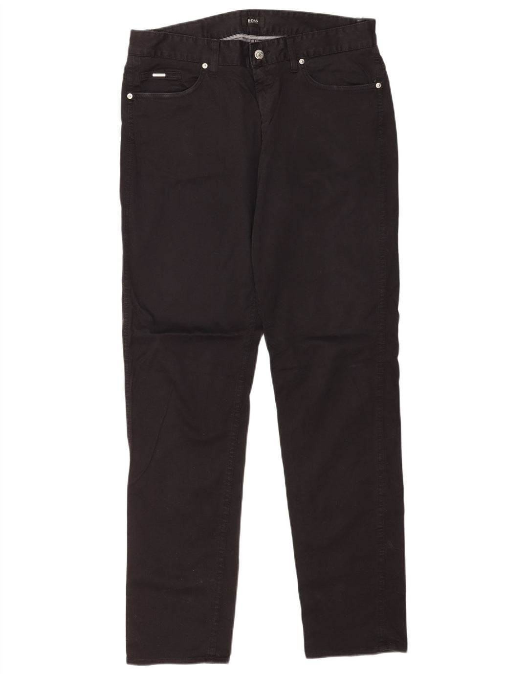 Hugo Boss Herren Slim Jeans W34 L34 Schwarze Baumwolle