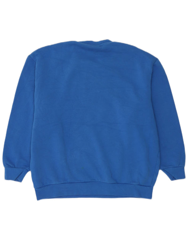 Adidas Herren Graphic Loose Fit Sweatshirt Pullover Small Blau Baumwolle