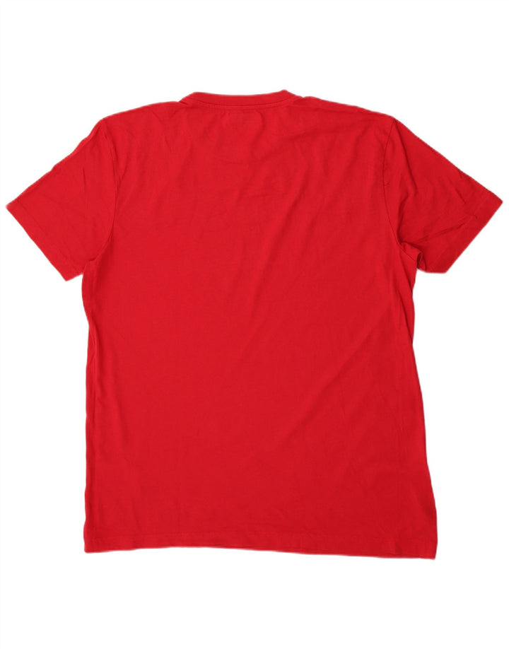 Kappa Herren T-Shirt Top 2XL Rote Baumwolle