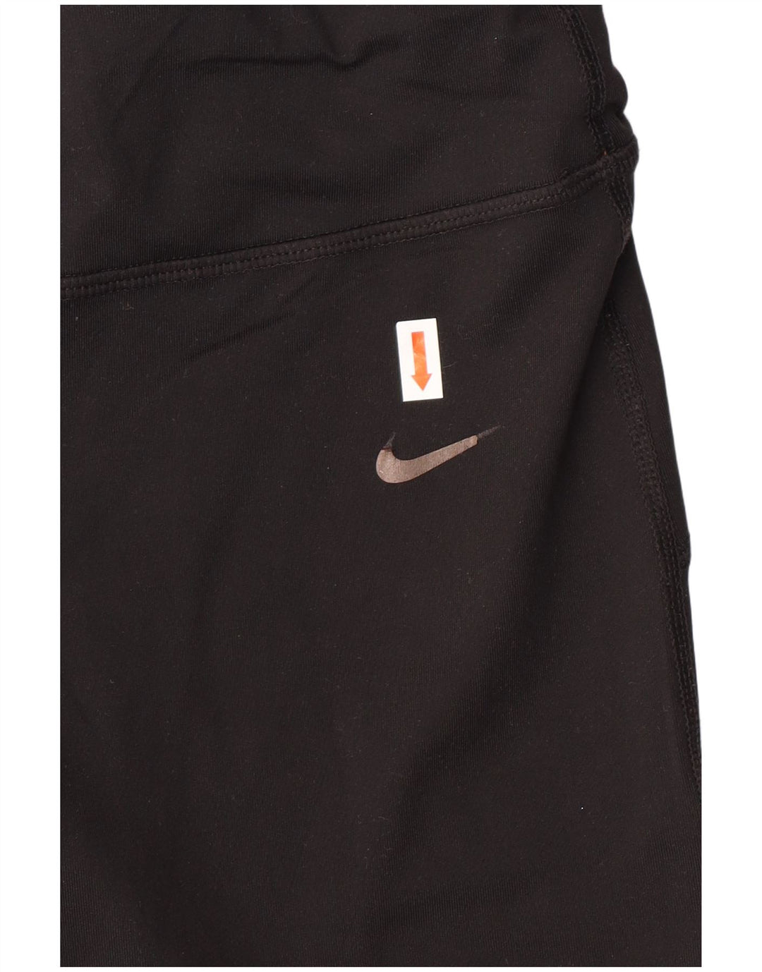 NIKE Womens Dri Fit Capri Leggings UK 14 Large Schwarz Polyester
