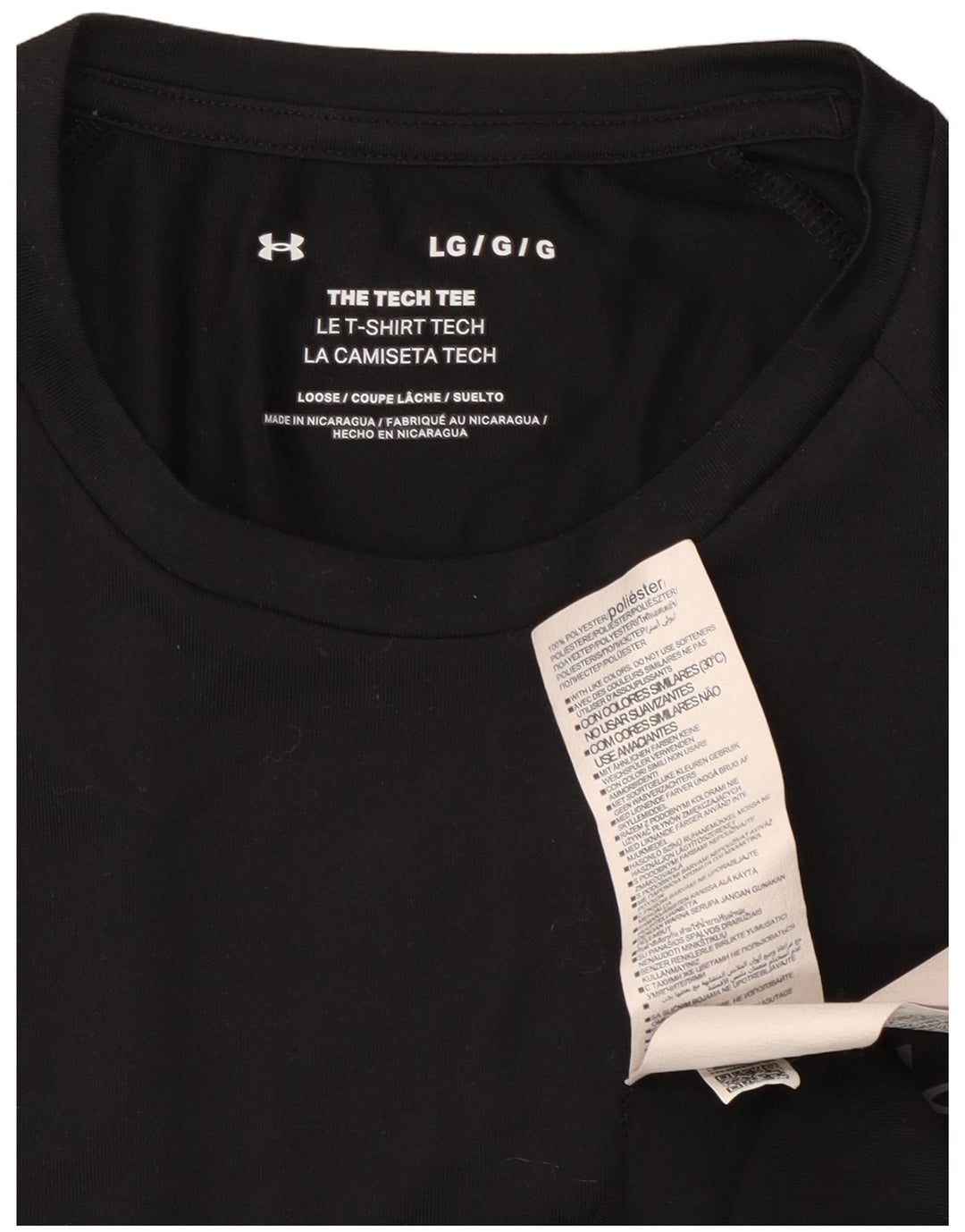 Under Armour Herren T-Shirt Top Large Schwarz Polyester