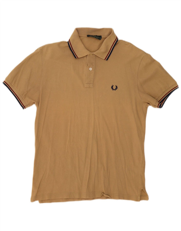 Fred Perry Herren Poloshirt Small Beige Baumwolle