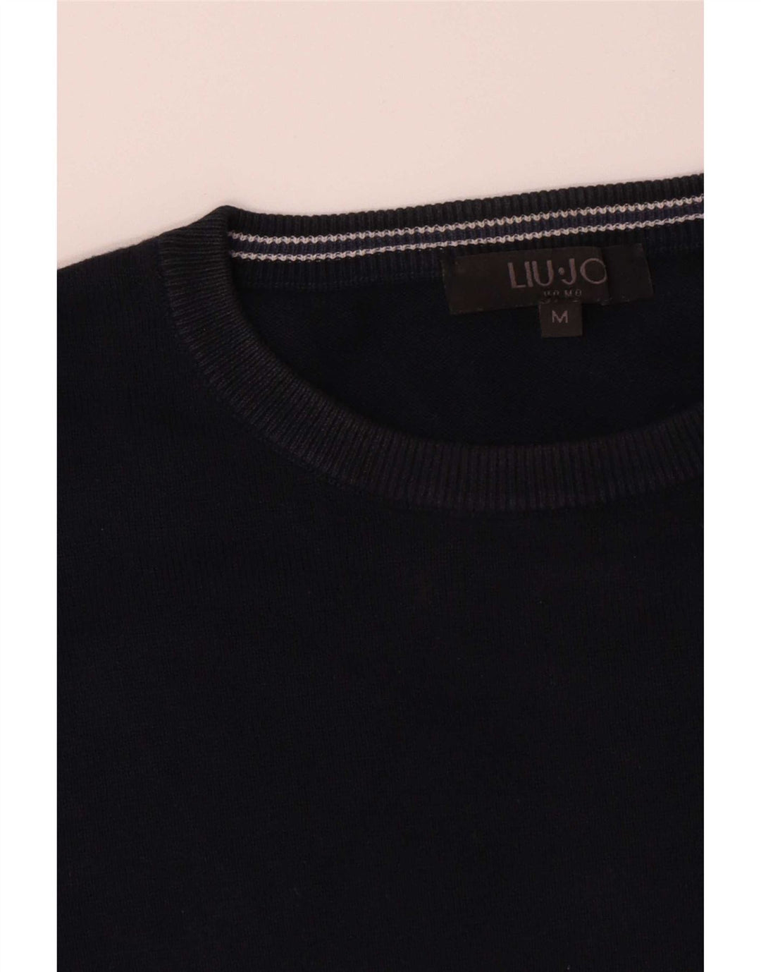 Liu Jo Herren-Pullover mit Rundhalsausschnitt, mittleres Marineblau