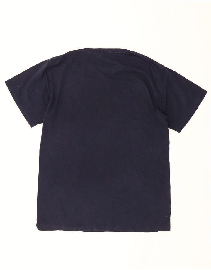 CHAMPION Mens Graphic T-Shirt Top Medium Navy Blue Cotton Vintage Champion and Second-Hand Champion from Messina Hembry 