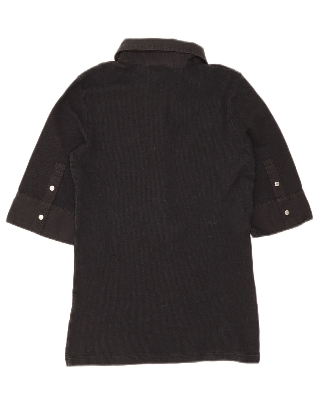 Gant Damen Poloshirt UK 8 Small Schwarz Baumwolle