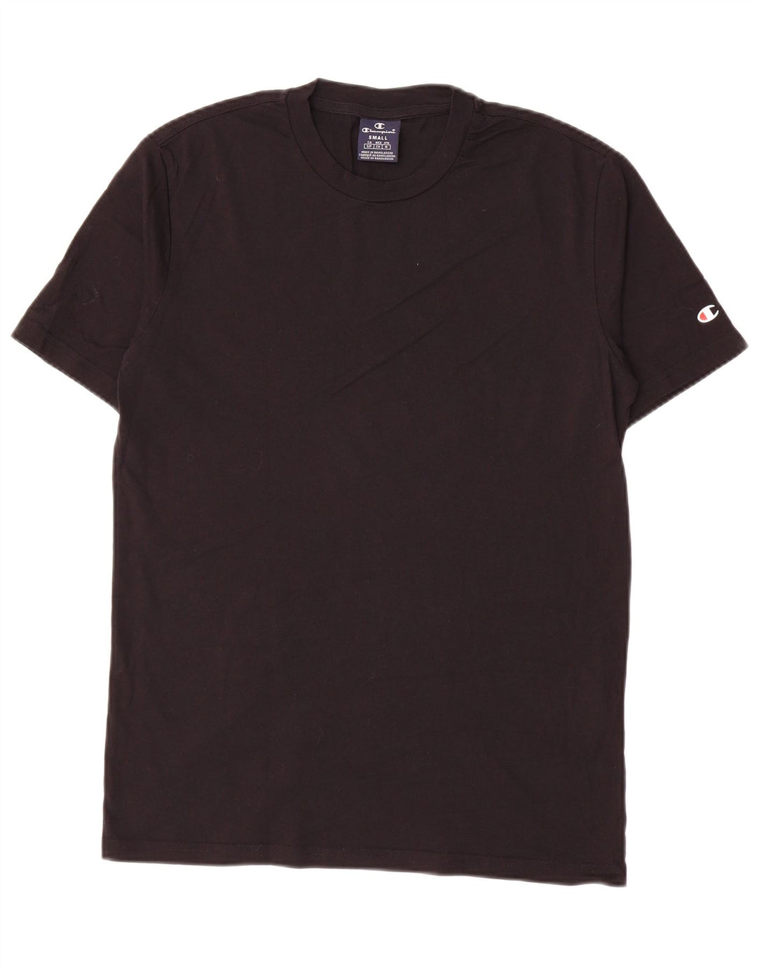 Champion Herren T-Shirt Top Small Schwarz Baumwolle