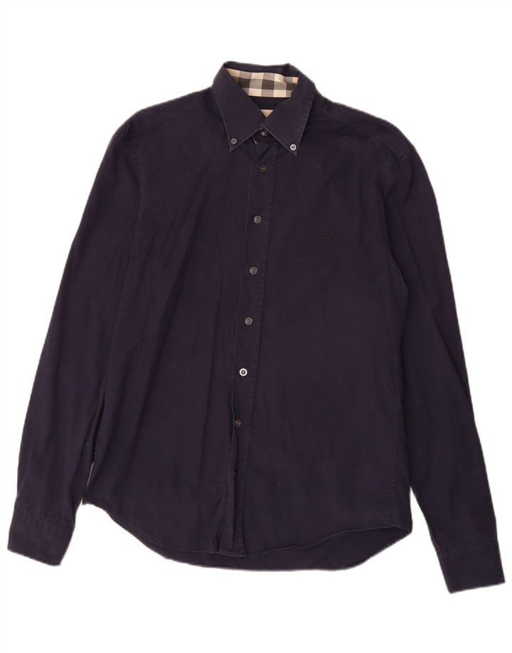 Burberry Herren BRIT Hemd Medium Marineblau Baumwolle