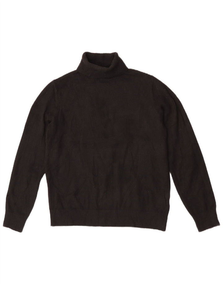 Marks & Spencer Herren-Pullover mit Rollkragen, Größe S, Schwarz, Polyester