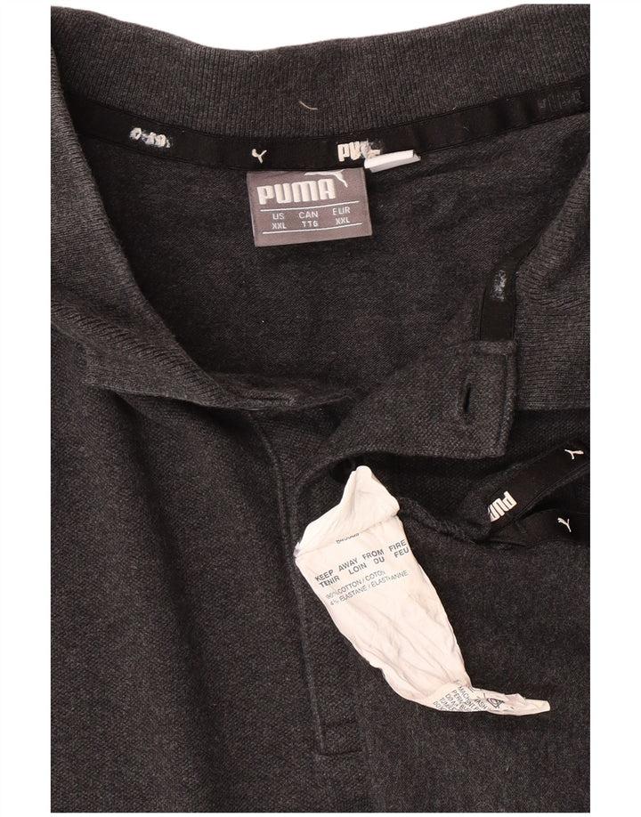Puma Herren Poloshirt 2XL Grau Baumwolle