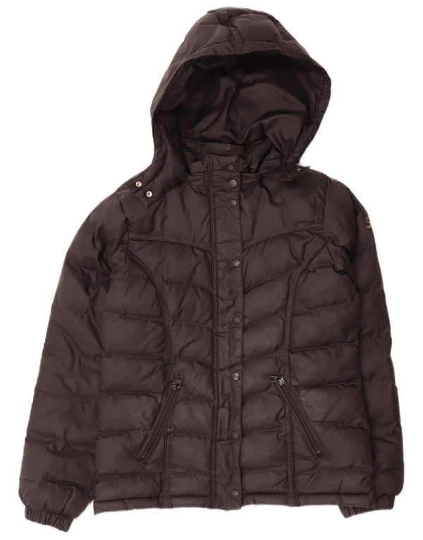 Lee Damen-Kapuzen-Übergröße, gepolsterte Jacke, UK 6, XS, Schwarz, Polyamid