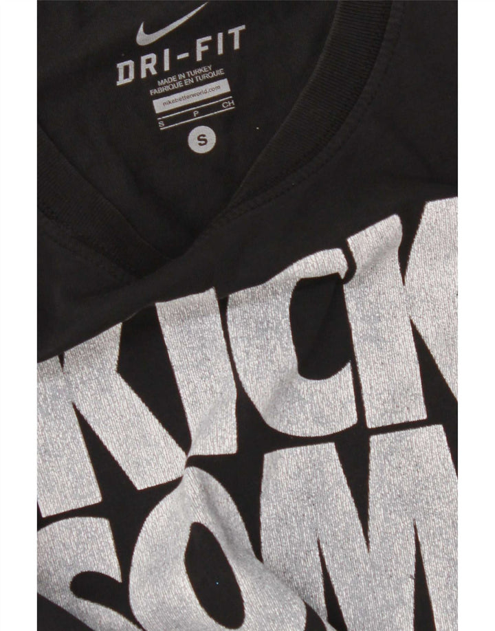 Nike Herren Dri Fit Graphic T-Shirt Top Small Schwarz