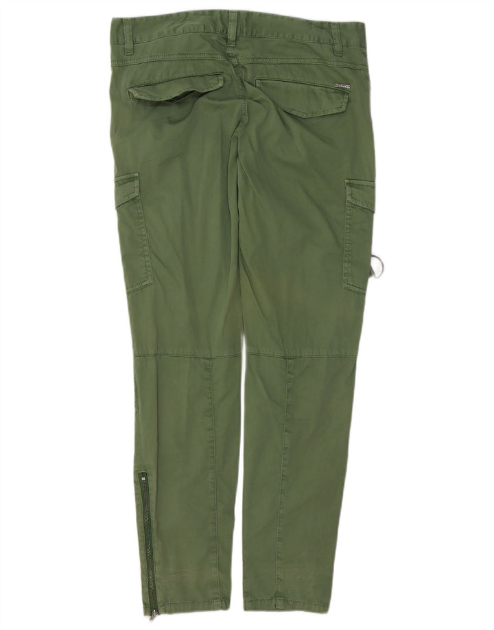 DIESEL Damen Slim Cargohose W30 L30 Grüne Baumwolle