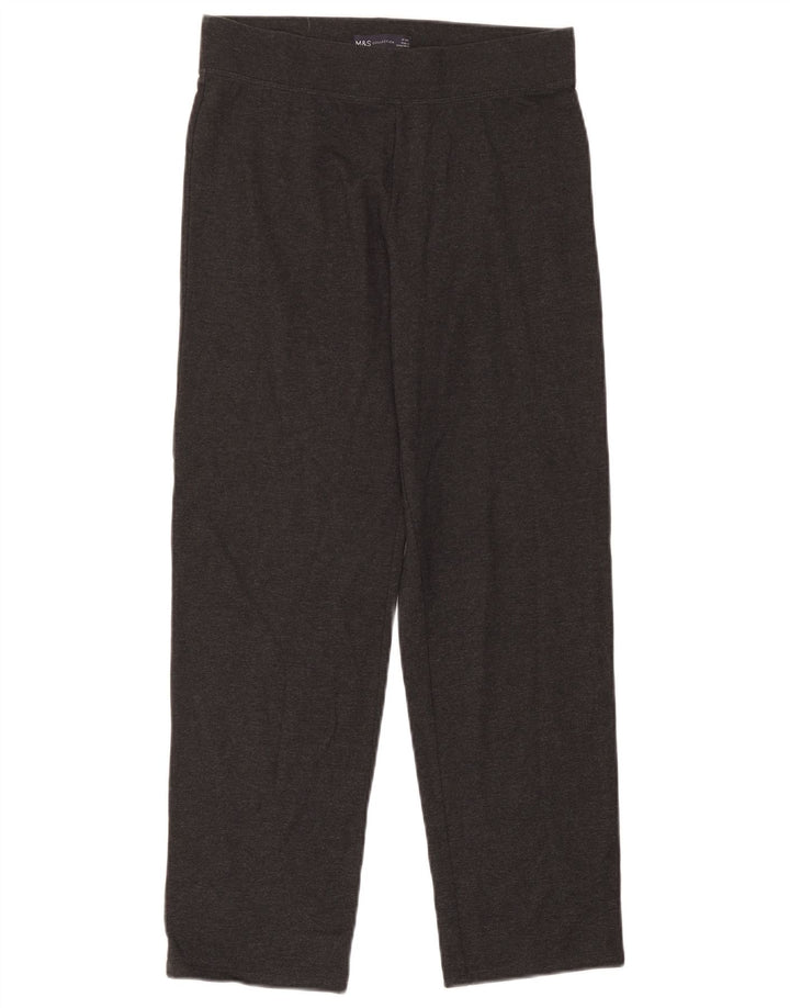 Marks & Spencer Trainingshose für Damen, UK 10, Größe S, Grau, Baumwolle