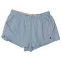 Champion Damen Sportshorts UK 12 Mittelblau gefleckte Baumwolle