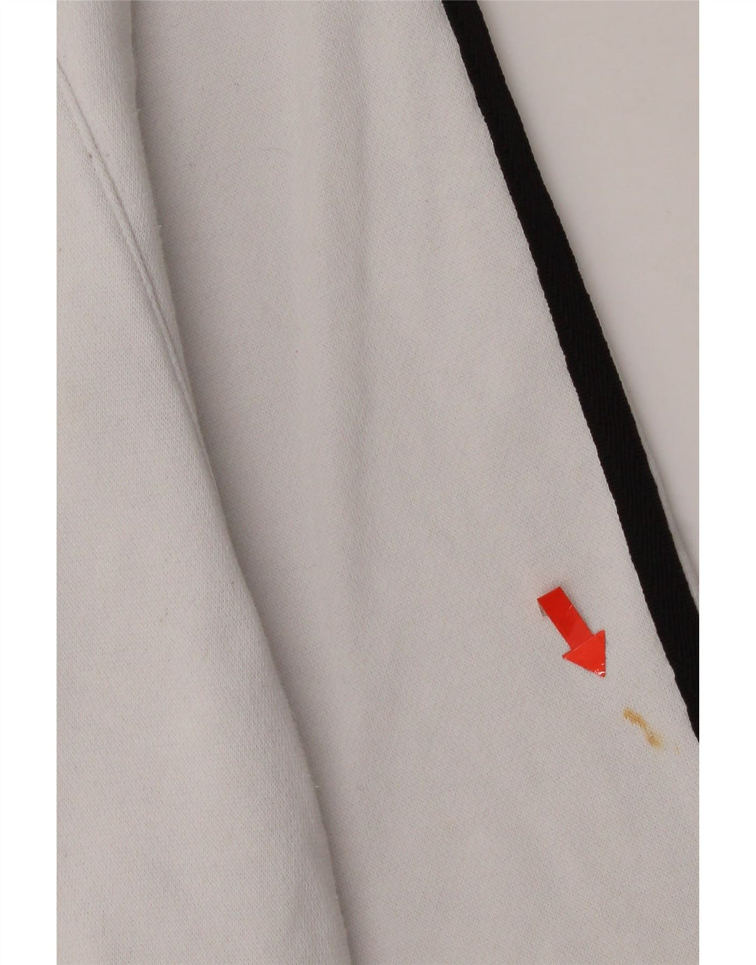 Adidas Herren-Kapuzenpullover mit grafischem Reißverschluss, mittelweiße Baumwolle
