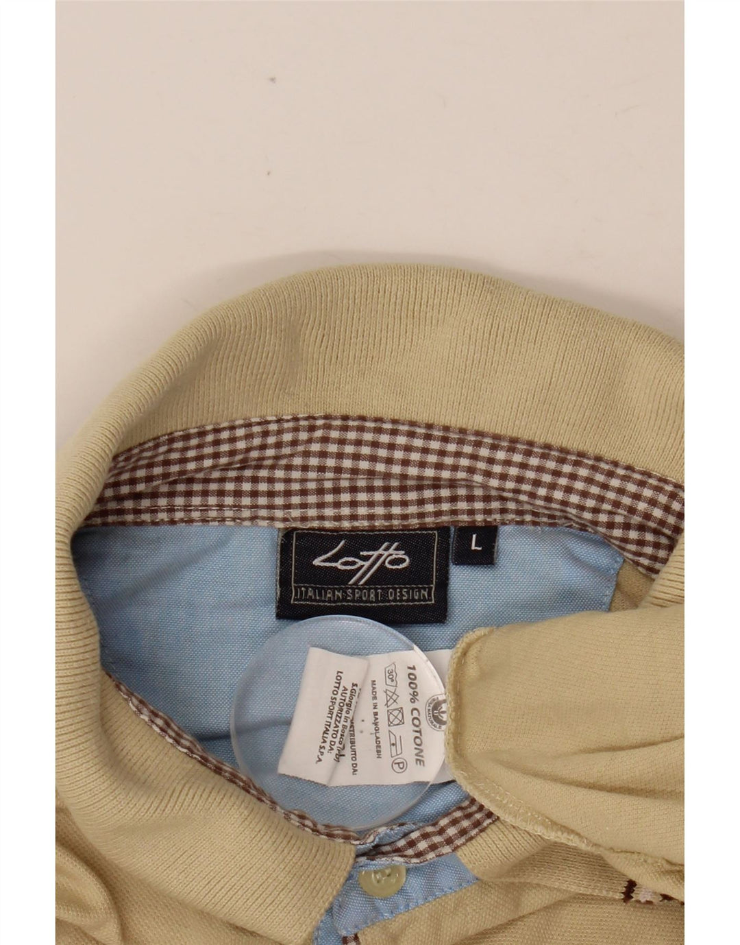 LOTTO Herren-Poloshirt, groß, beige Baumwolle