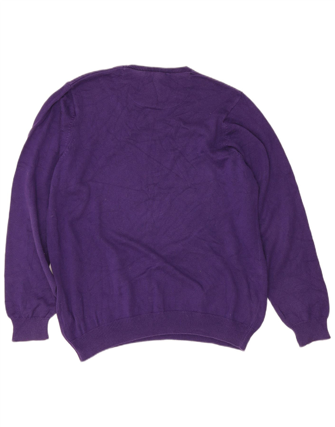 Marks & Spencer Herren-Pullover „Harbor“ mit Rundhalsausschnitt, Blau, Größe L, Lila