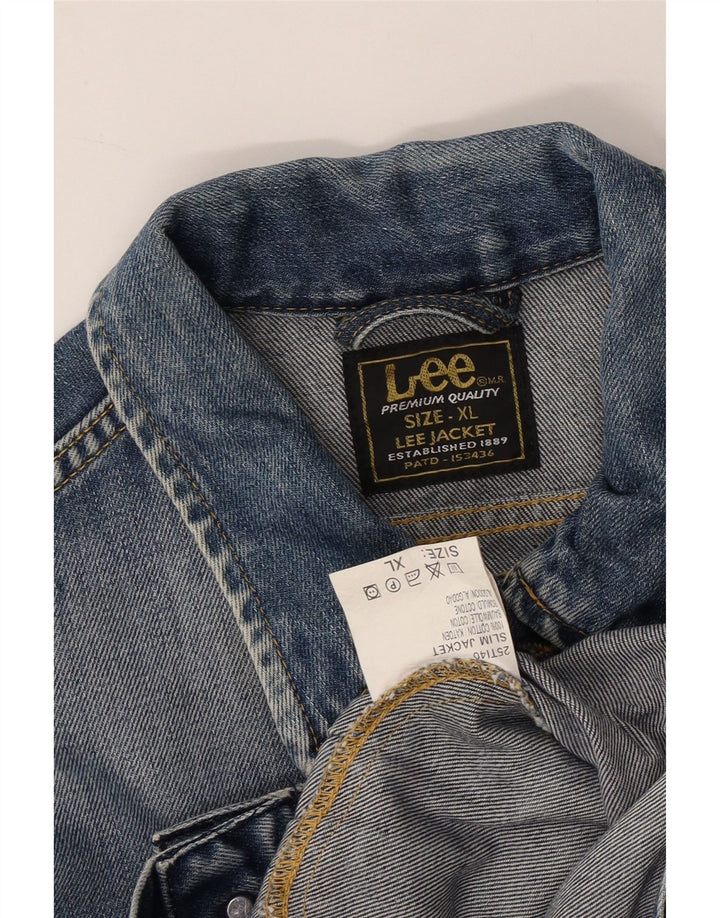 LEE Damen Jeansjacke UK 18 XL Blaue Baumwolle