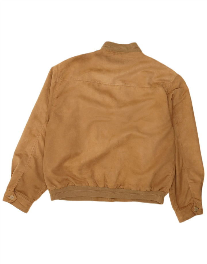 Vintage Herren Bomberjacke UK 42 XL Braun Polyester