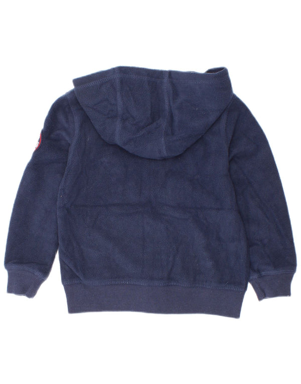 Levi's Baby-Jungen-Fleece-Kapuzenpullover mit Reißverschluss, 18–24 Monate, marineblaues Polyester