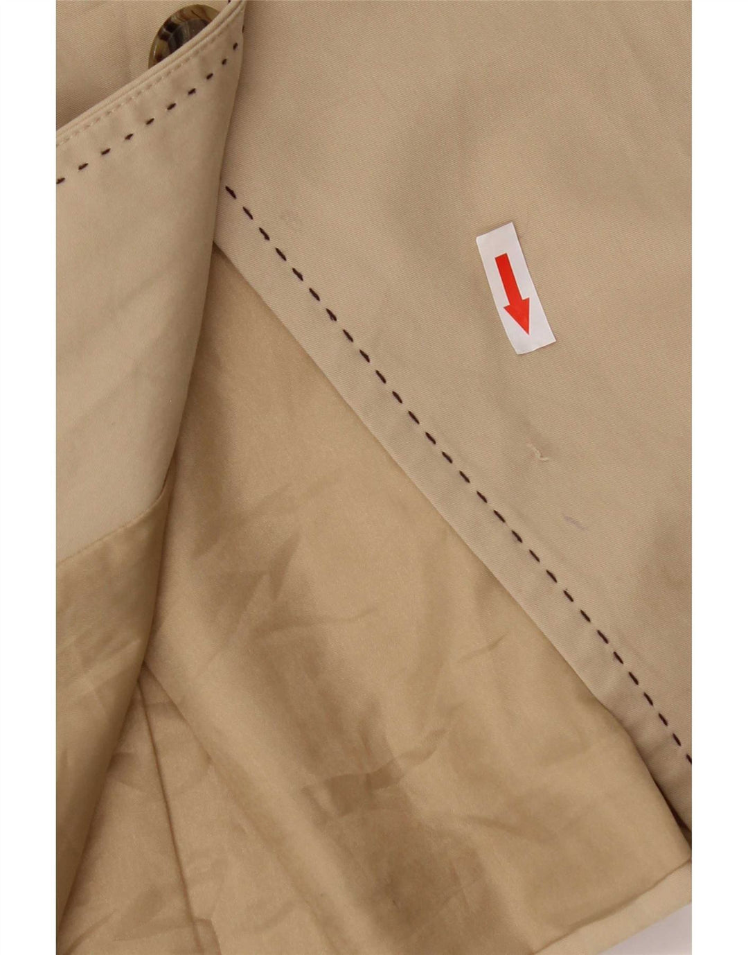 Tommy Hilfiger Damen Militärjacke UK 10 Small Beige Baumwolle