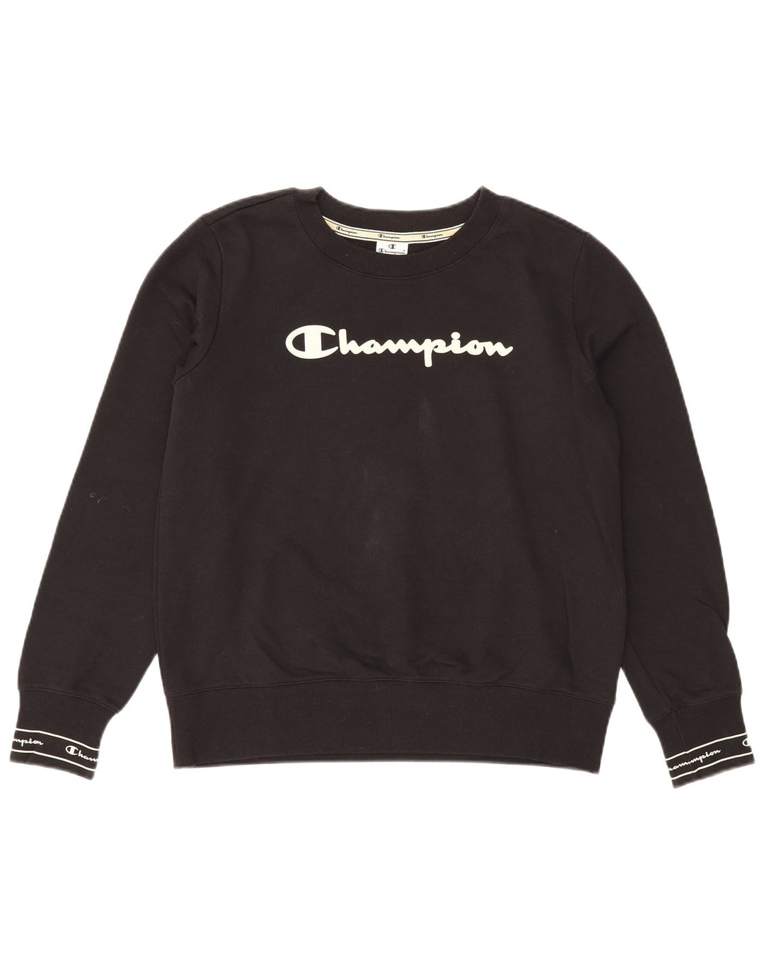 Champion Herren-Sweatshirt mit Grafik, groß, aus schwarzer Baumwolle