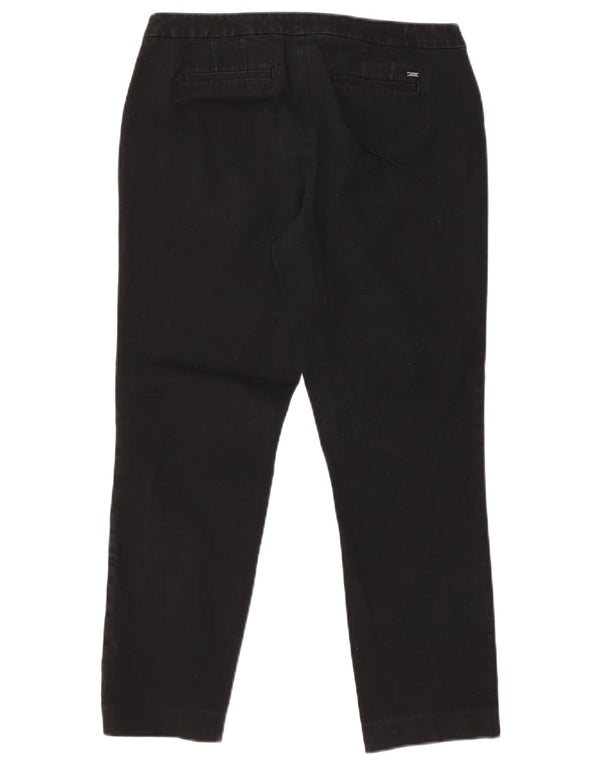 Tommy Hilfiger Damen Straight Chino Hose US 10 Large W30 L29 Schwarz