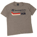Champion Herren-T-Shirt mit Grafik, Größe S, grau gesprenkelte Baumwolle