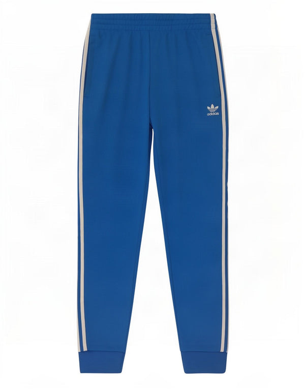Adidas Herren-Trainingshose, Jogginghose, klein, blau, Polyester