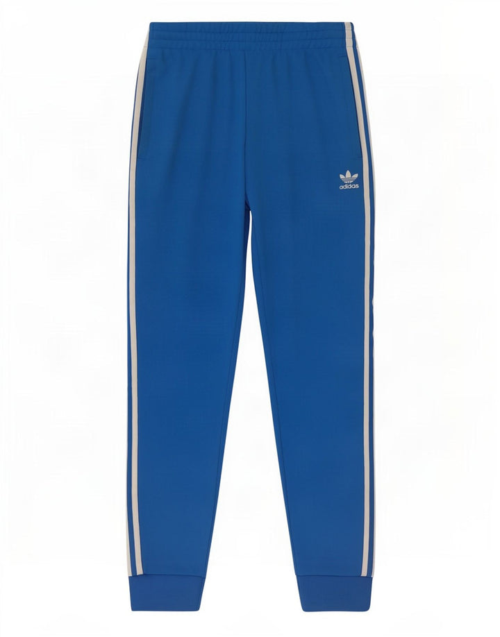 Adidas Herren-Trainingshose, Jogginghose, klein, blau, Polyester