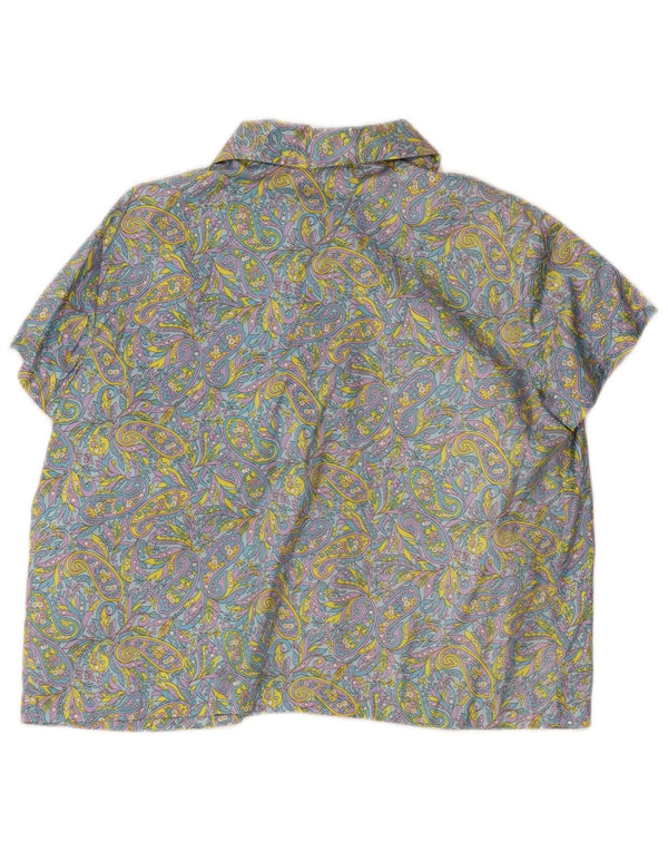 Stella Damen Kurzarm-Hemdbluse EU 48 2XL Mehrfarbig Paisley