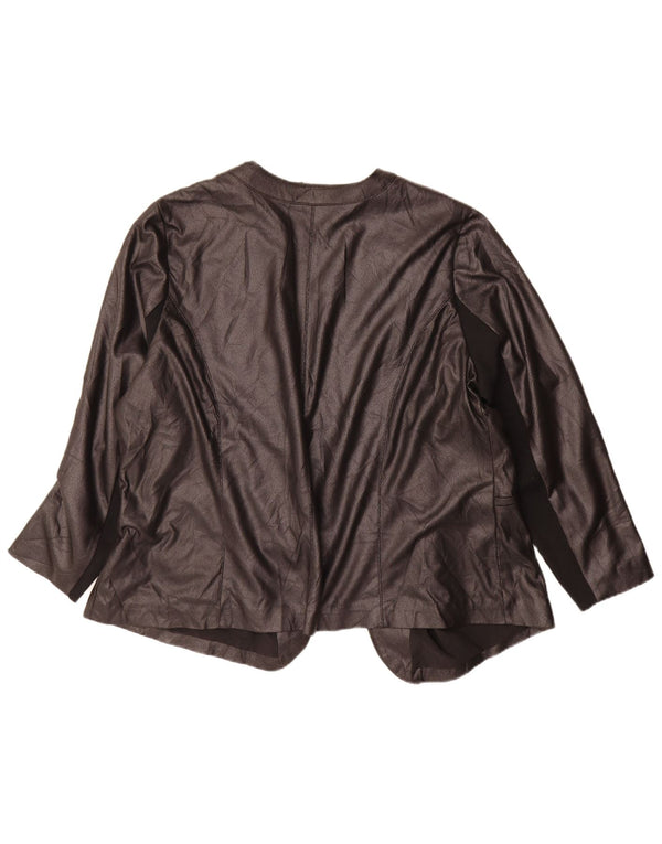 Marks & Spencer Damen Autograph Open Blazer Jacke UK 20 2XL Schwarz